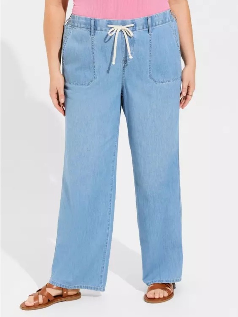 Torrid Pull-On Wide Leg Light Weight Jean SHORT